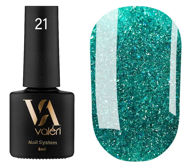 VALERI Flash Gel Polish Гель-лак світловідбивний 6 мл №021
